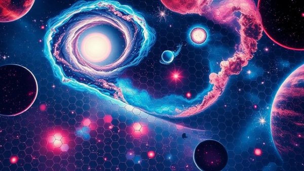 James Webb Telescope's impact on astronomy with cosmic illustration