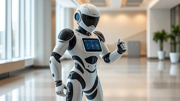 CloudEagle.ai Renewal Agents robot displaying information indoors.