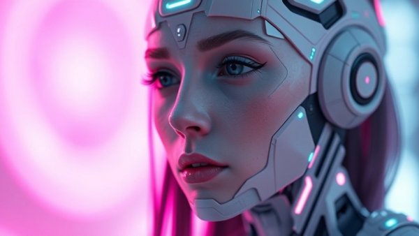 Cyborg woman exemplifying Acoustic AI Marketing Insights