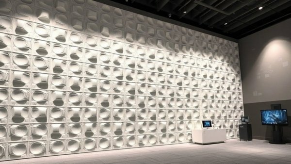 Acoustic technologies in smart living, featuring sleek displays.