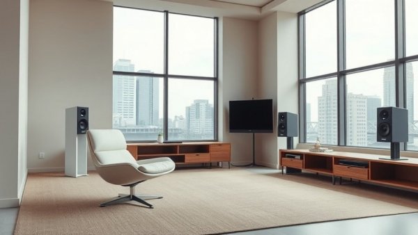CANVAS HiFi BACCH 3D system in a modern living room.