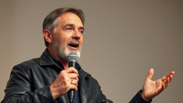 Jensen Huang energetically speaking into a microphone