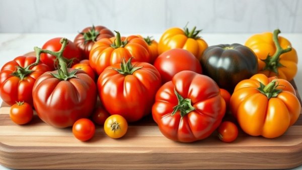 A selection of heirloom tomatoes perfect for saving heirloom tomato seeds.