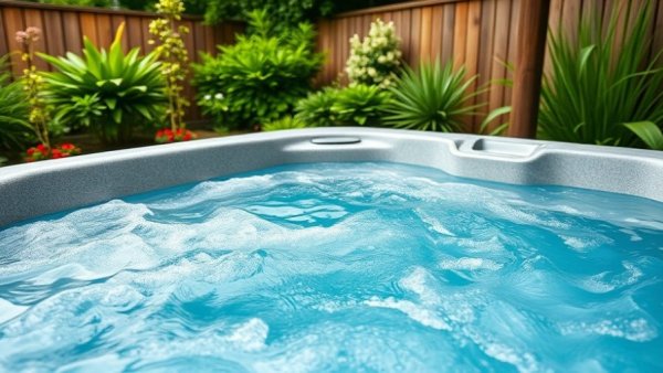 Modern hot tub in a garden setting, evaluating hot tub investment
