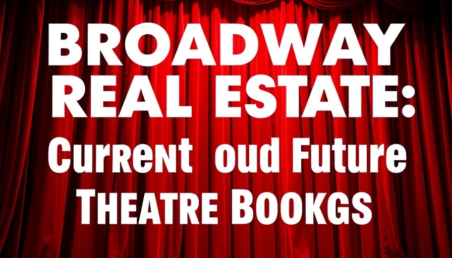 Broadway Real Estate theatrical red curtain backdrop