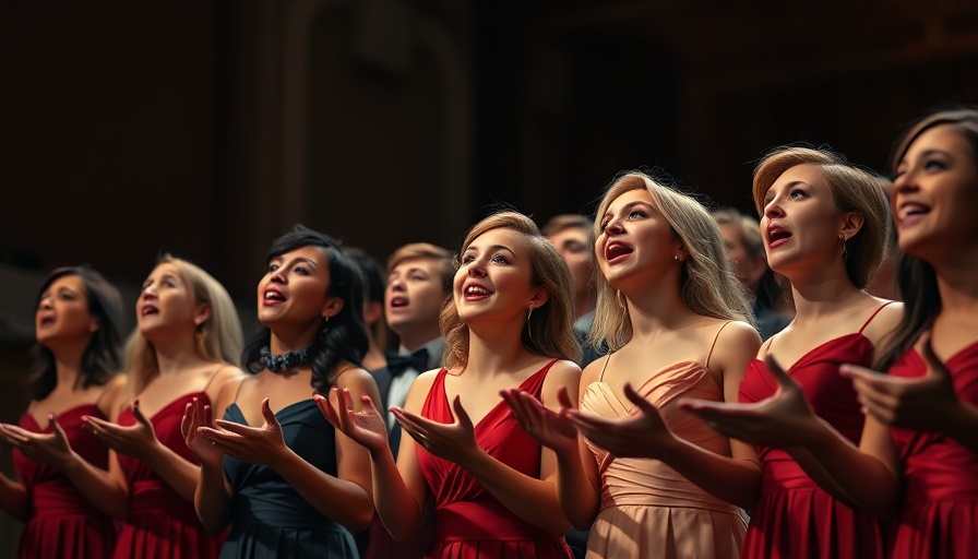 Botetourt Chamber Singers Broadway performance on stage.