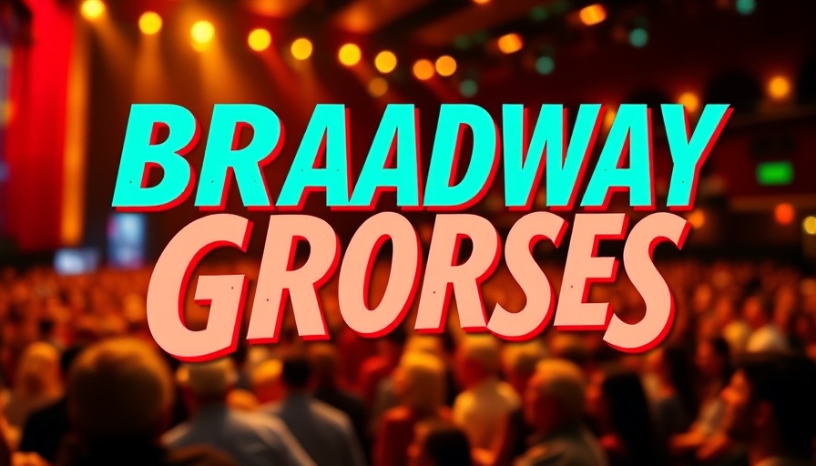 Broadway gross record Othello theme with stylized graphic.