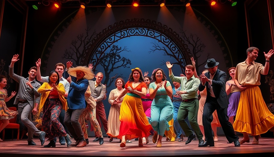 Vibrant performance capturing storytelling in musical theater.
