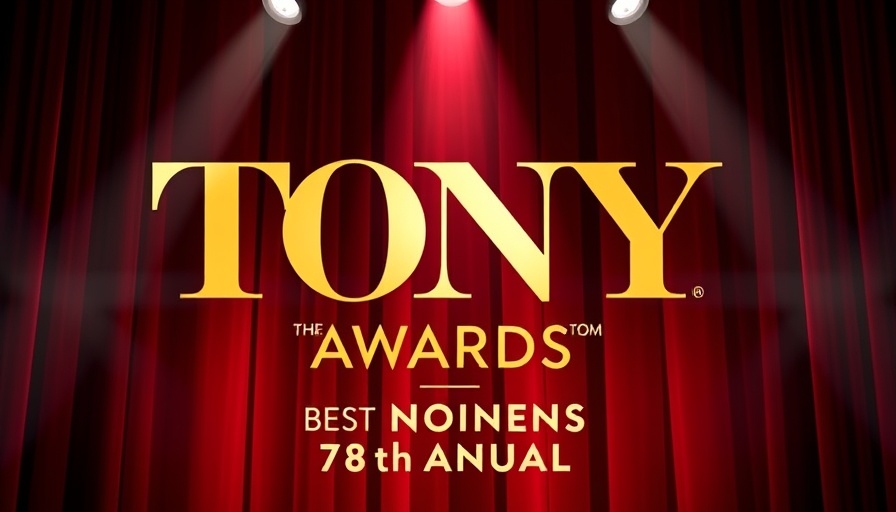 2025 Tony Nominees for Best Revival of a Play announcement, red curtain.