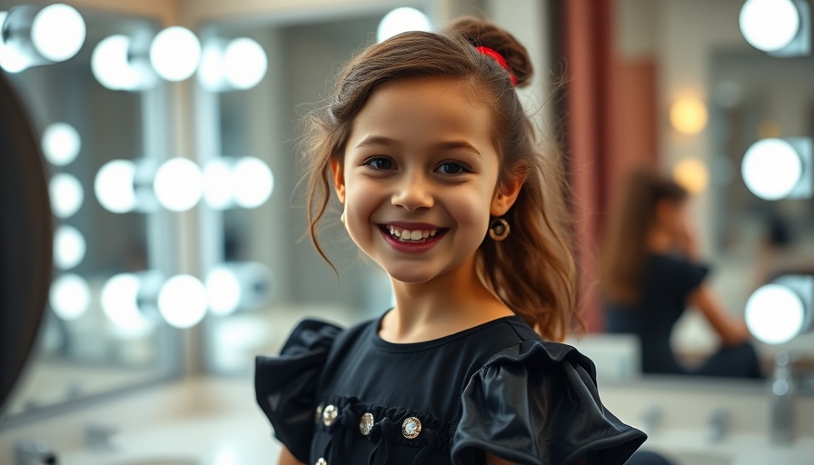 Isla Horner in 'Annie' at Stratford Festival backstage.
