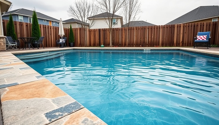 Smart Pool Remodeling Ideas: Modern pool with stone edge and wooden fence