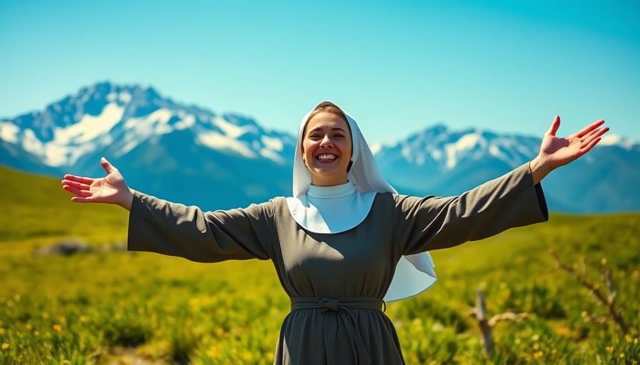 The Sound of Music South Bay Musical Theatre scene with joyful nun.
