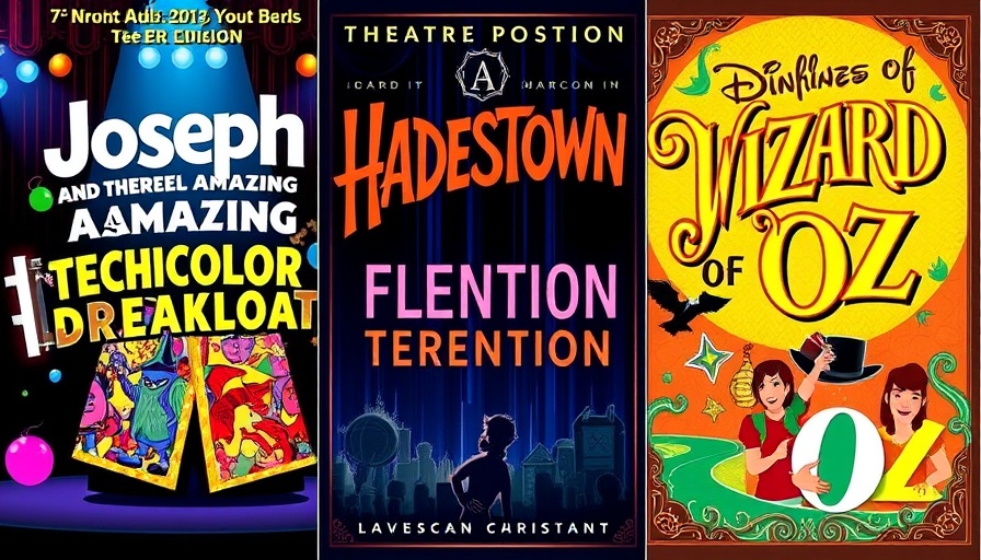 Colorful posters for interactive theatre programs.
