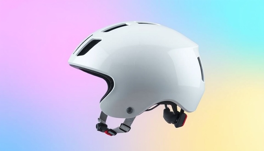 Sena S1 Smart Cycling Helmet against colorful background