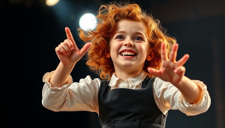 Annie vs Macbeth: Young actress in vintage costume on stage.