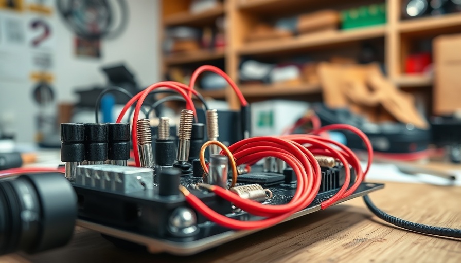 Home automation DIY projects circuit board close-up.
