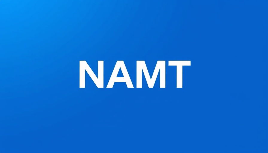 NAMT acronym on a blue background representing funding grants.