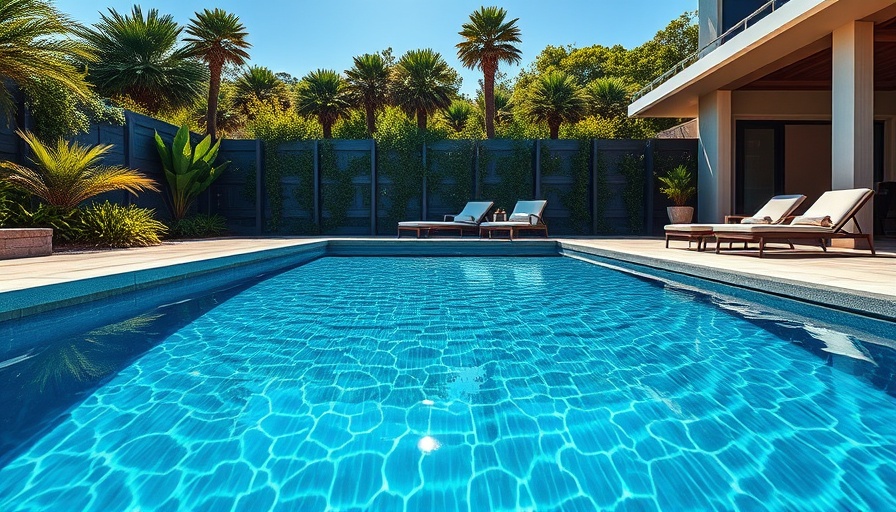Modern pool with tanning ledge showcasing benefits of outdoor relaxation.