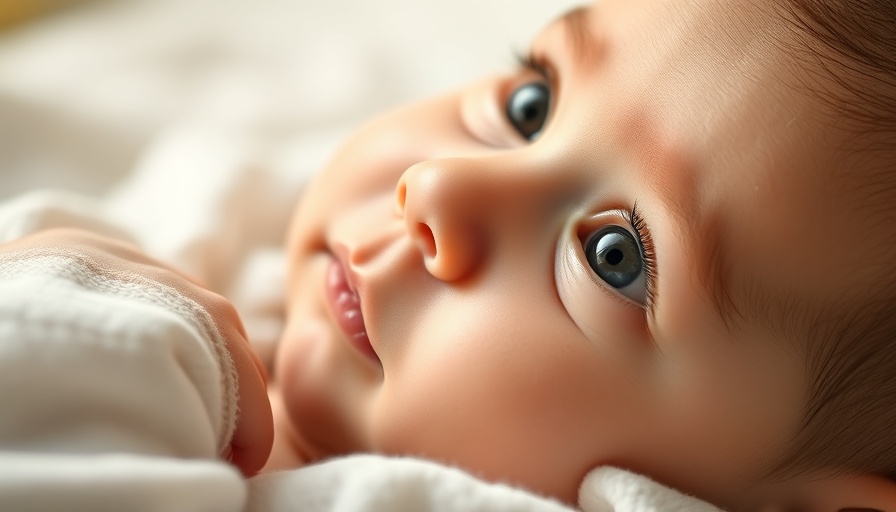 Baby breastfeeding in a serene environment.