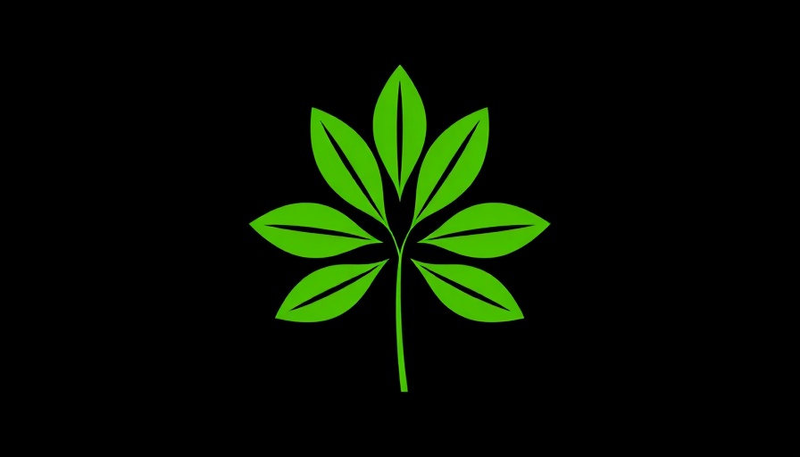 Antler River Rally green floral emblem logo, minimalist design.