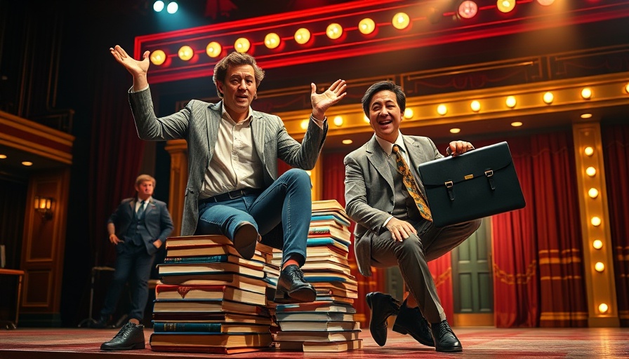 The Producers on West End stage; lively performance at Menier Chocolate Factory.
