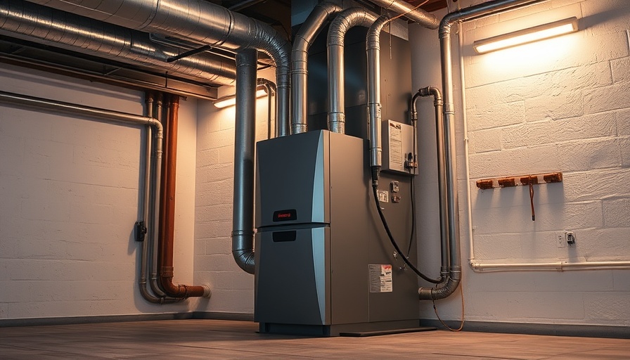 Residential furnace setup highlighting furnace maintenance tips.