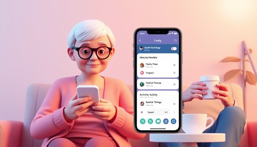 SmartThings Family Care interface showing medication alerts and family updates.
