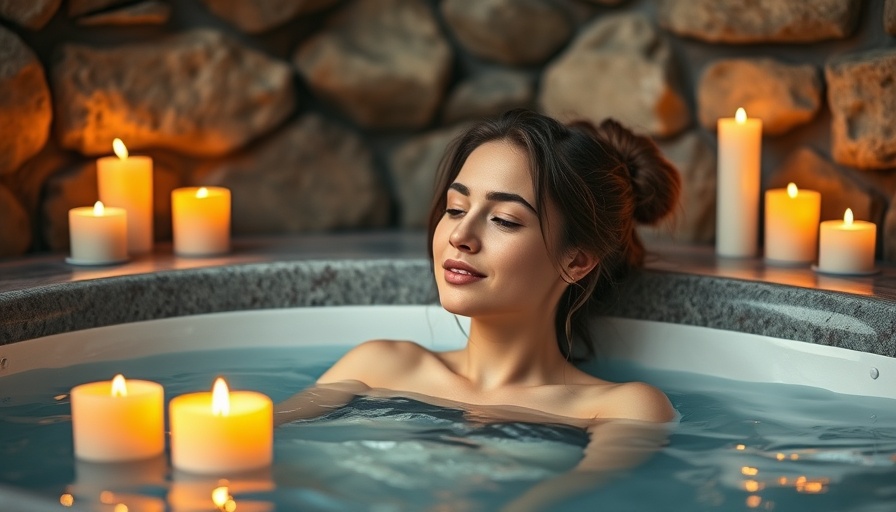 Relaxation benefits of owning a hot tub with candles.