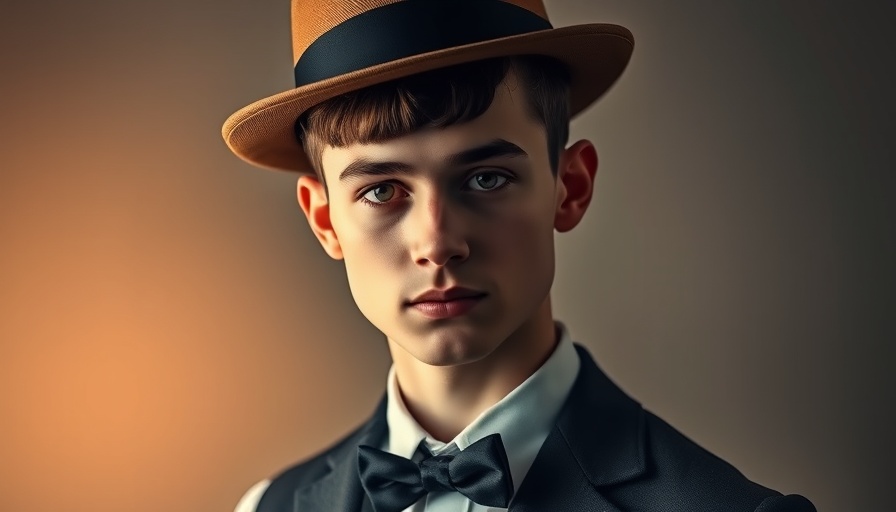 Vintage portrait of a young man in formal attire for U.S. Premiere of Korngold's The Silent Serenade.