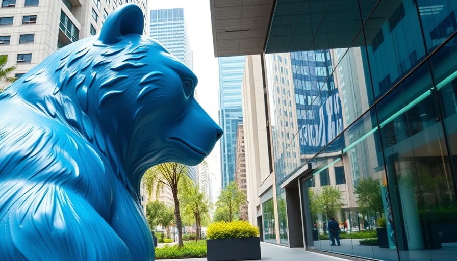 CEDIA Expo 2025 Product Launches urban setting with blue bear sculpture.