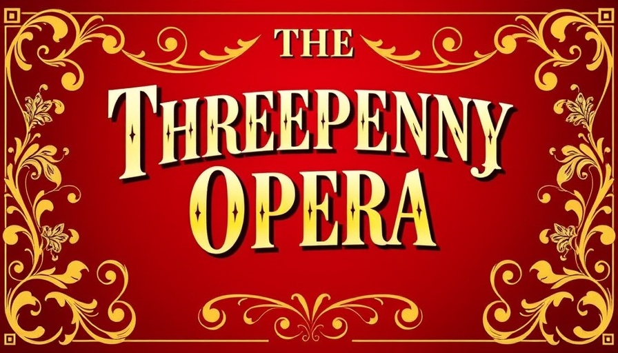CSArts-SGV Musical Theatre Students vintage poster for 'The Threepenny Opera'