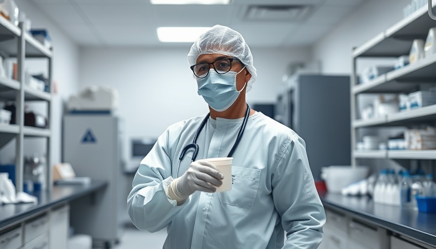 Medical professional in lab with protective gear addressing Sanpete County avian influenza.