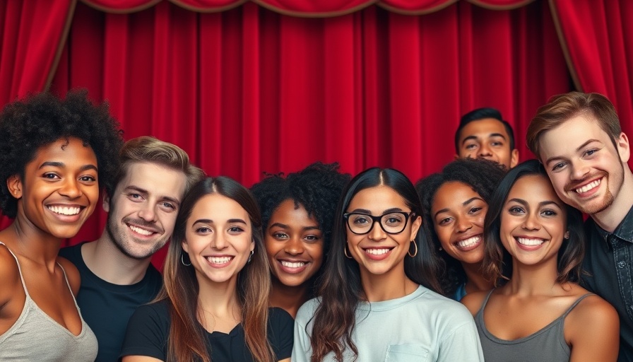 Musical Theatre Showcase 2025 promotional image with diverse performers.