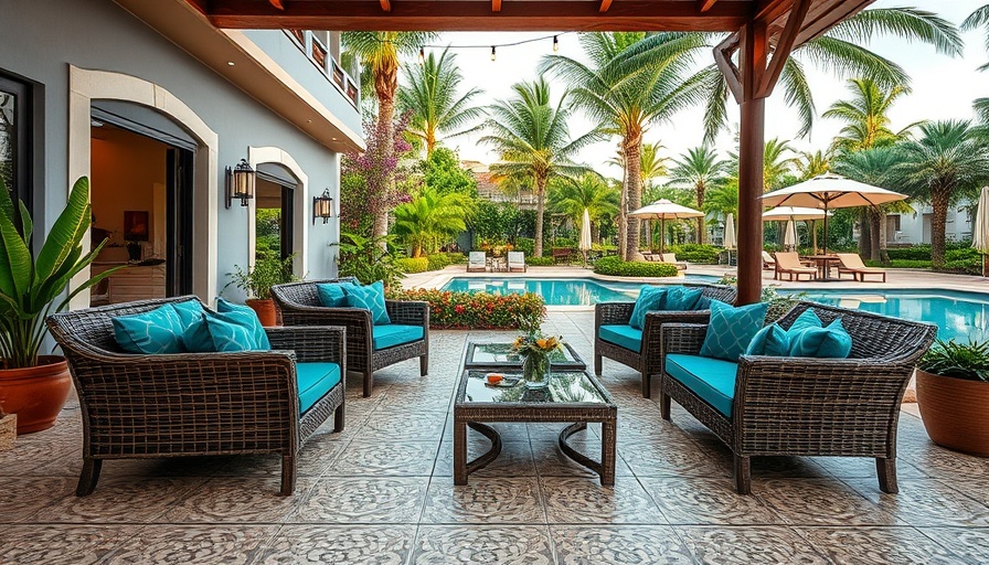 Stylish outdoor patios with porcelain tiles boosting curb appeal.