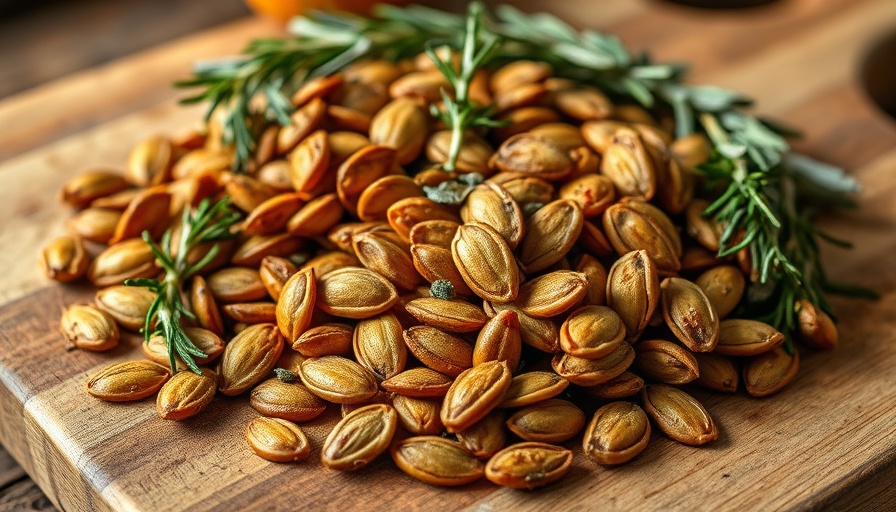 Rosemary pumpkin seeds recipe: roasted seeds with herbs.