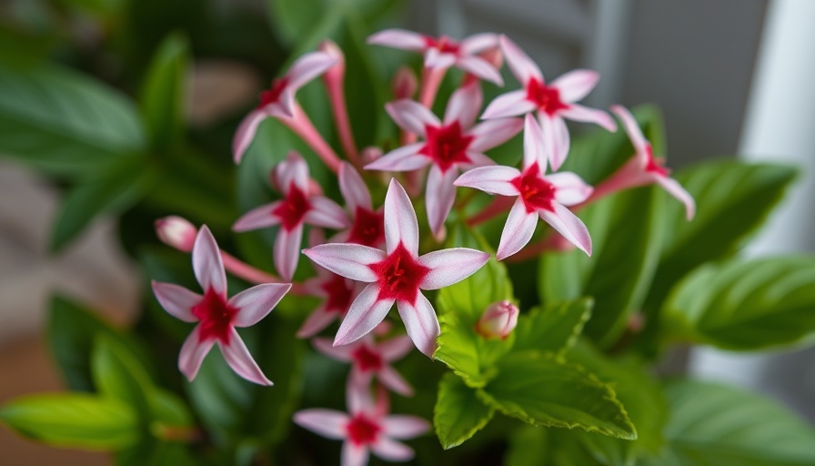 Pink star-shaped flowers with green leaves, Accents in Bouquets.