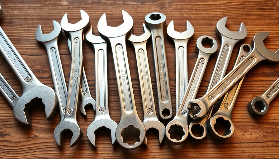 Diverse collection of adjustable wrenches displayed, highlighting the Best Adjustable Wrench for 2025.