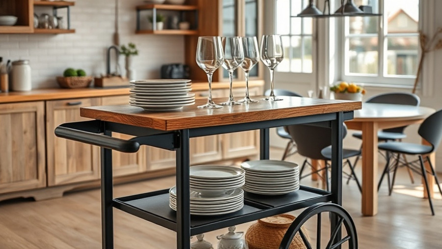 Best kitchen carts for storage and style in a modern kitchen setup.