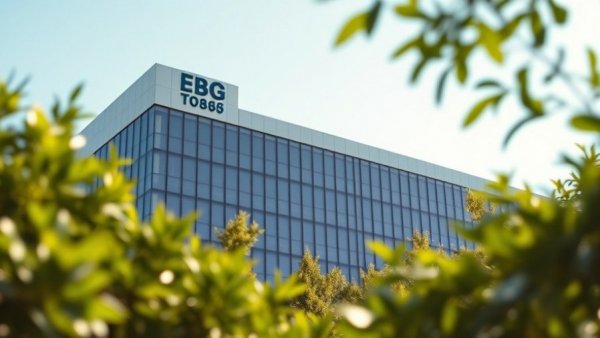 Corporate building with Micron logo and trees.