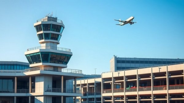 Airport control tower and parking garage under the Port Authority $45 Billion Capital Plan.
