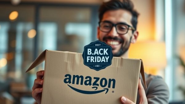 Black Friday tool deals with Amazon box and sale badge.