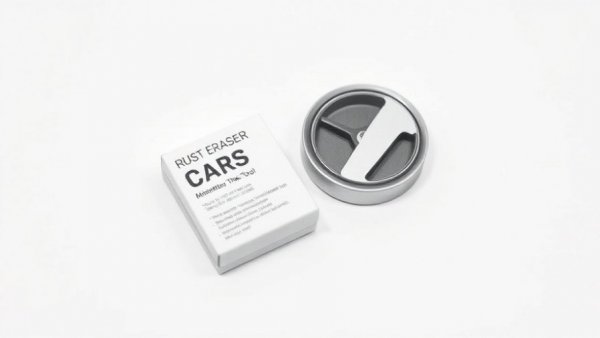 Compact rust eraser tool for gardening on white background.