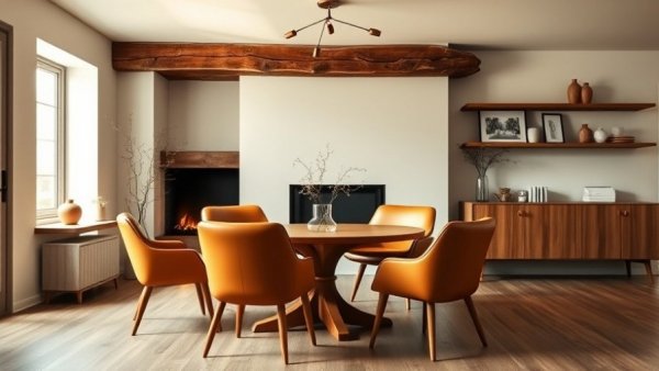 Cozy Scandinavian dining room inspiration with minimalist design.