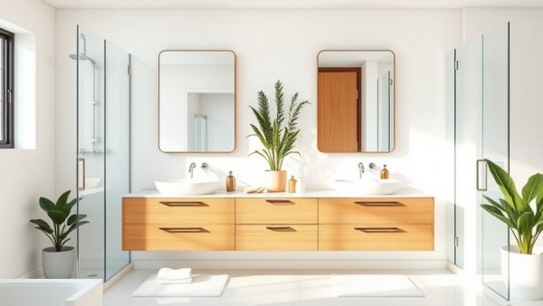 $28 Bathroom Sink Organizer in a modern and elegant bathroom.