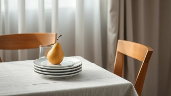 Minimalistic table setting for Cold Moon celebrations and DIY projects