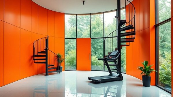 Modern interior at MAX Zone Technology Park Foshan with orange and black design elements.