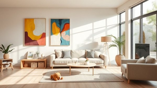 Modern living room with a cozy sofa, perfect for lounging and napping. Best Sofas for Lounging and Napping.