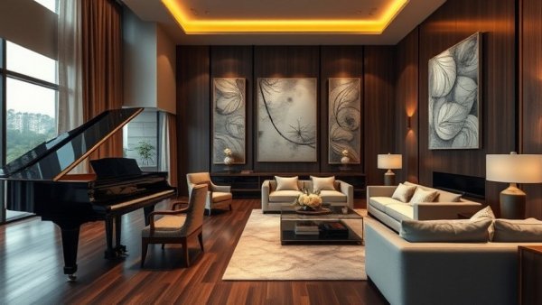 Luxurious living room showcasing top creative voices in design for 2025