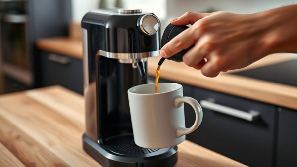 Hand pouring coffee from a black coffee maker into a mug, Best Coffee Makers of 2025