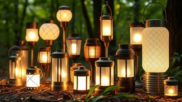 Best LED Lanterns of 2026: Diverse designs in a forest setting.